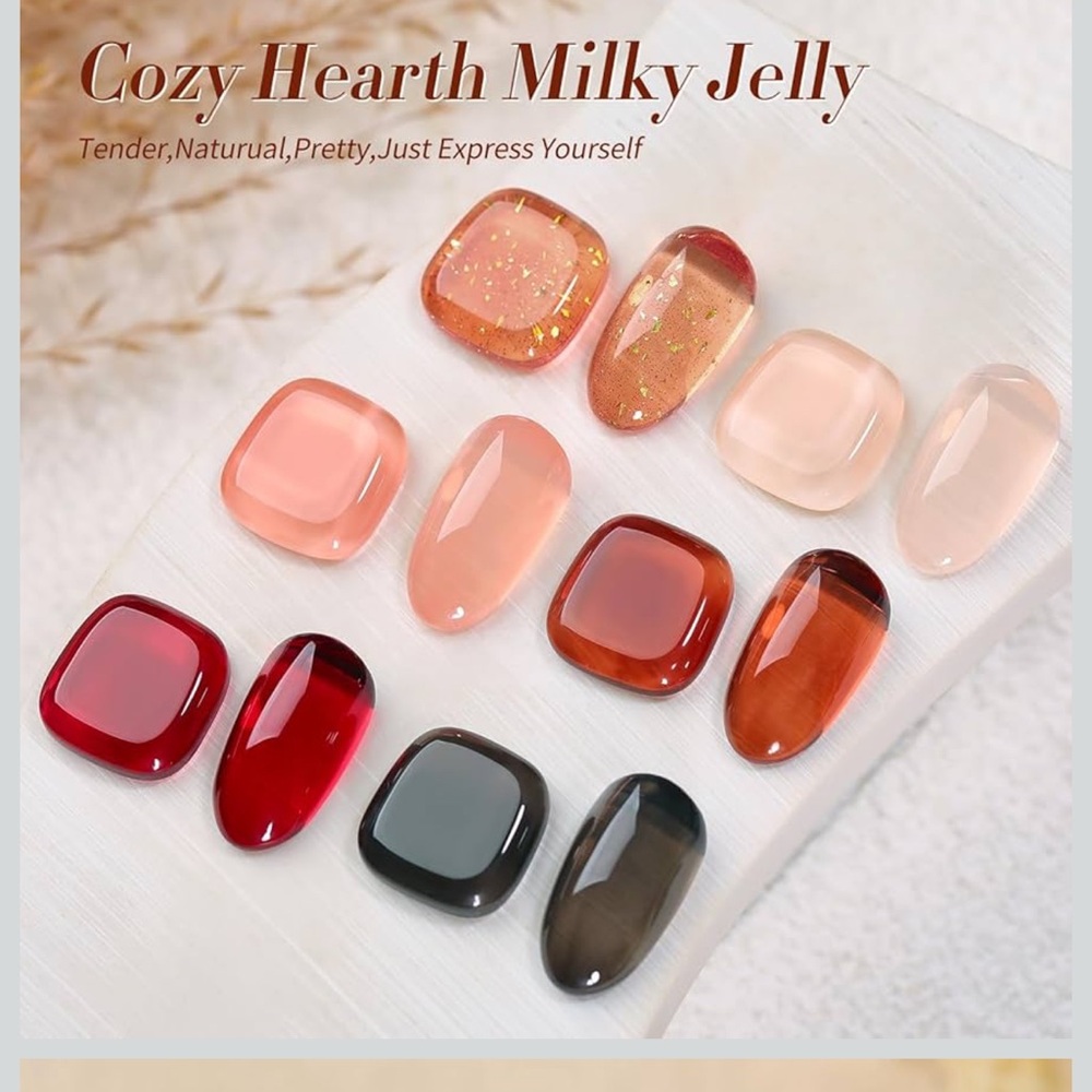 Born Pretty Gel Nail Polish 6pc Set - Warm Tones